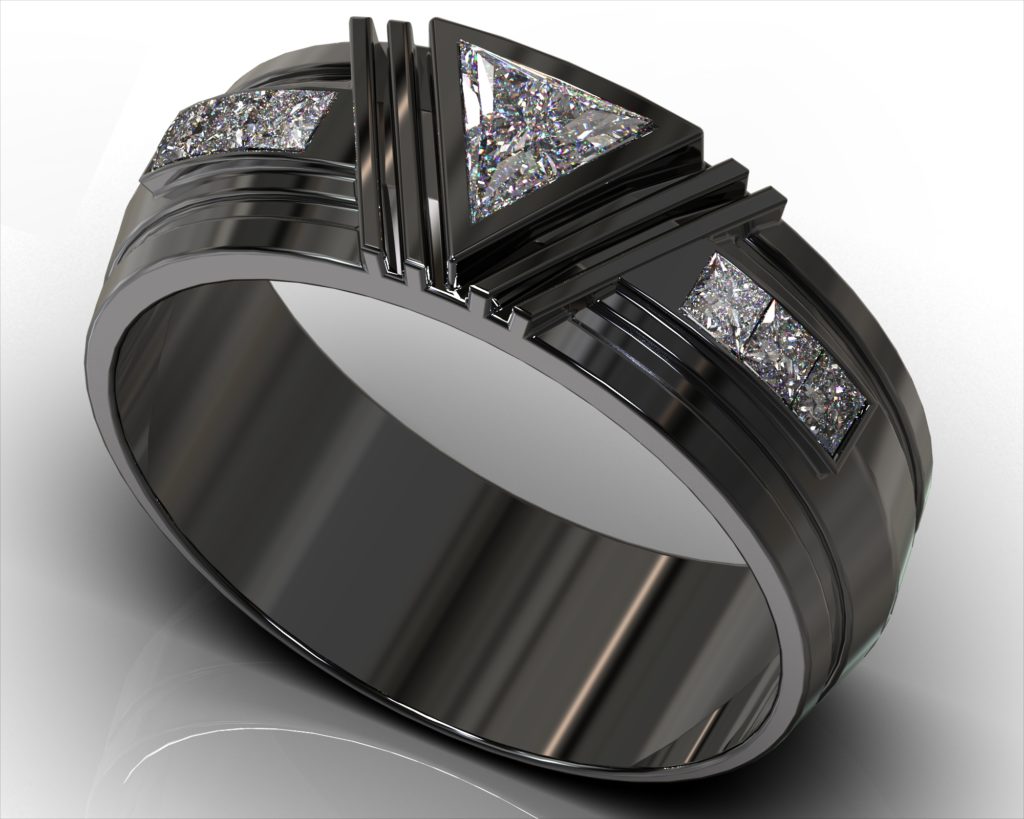 Black Gold Hawthorne Ring