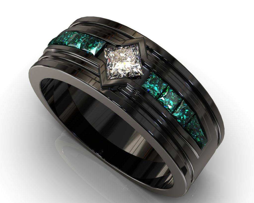 Black Gold Rodin Ring