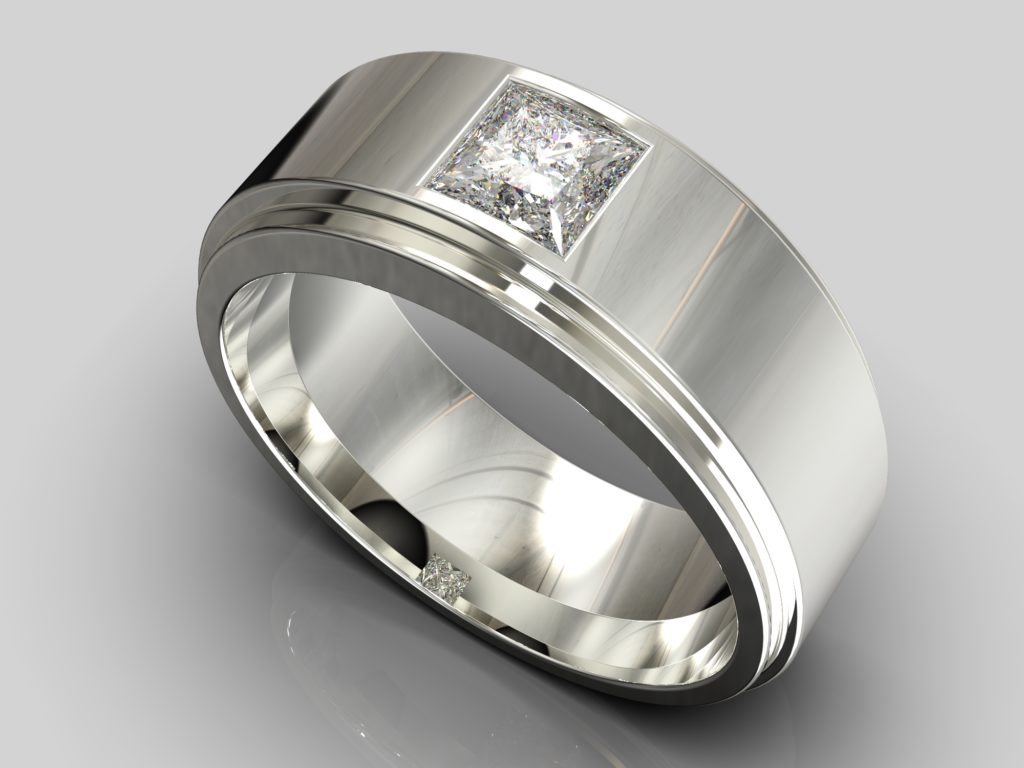 White Gold Lionheart Ring
