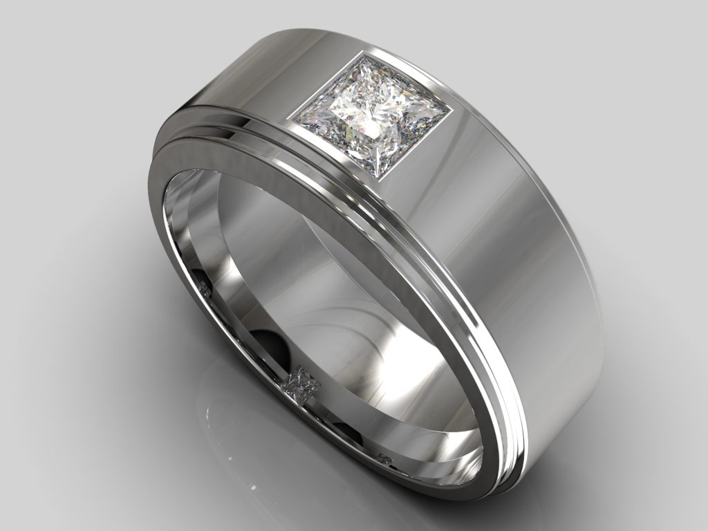 Platinum Lionheart Ring
