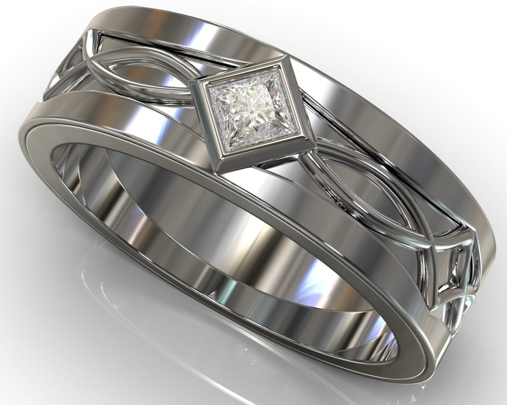 Platinum Faraday Ring