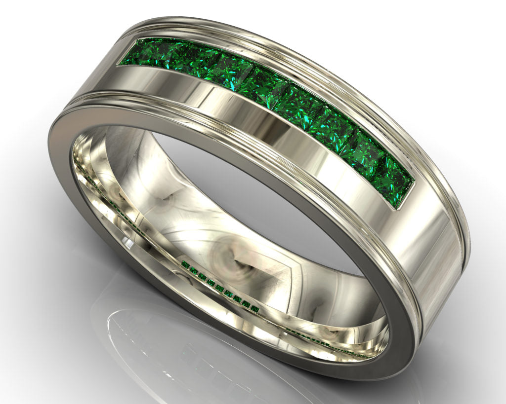 White Gold Buddha Ring