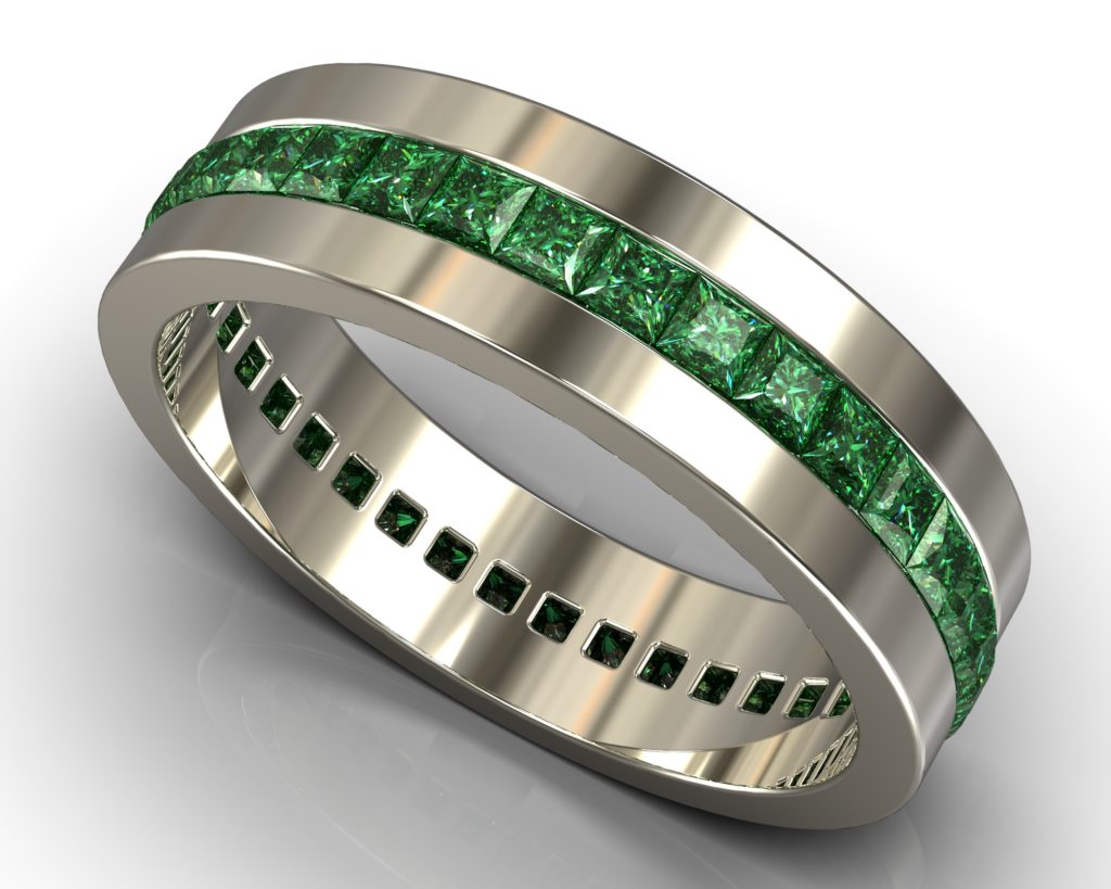 White Gold Courbet Ring