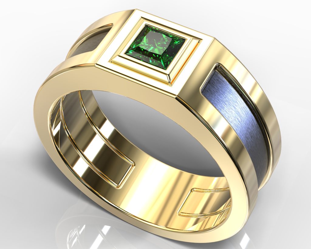 Yellow Gold Degas Ring