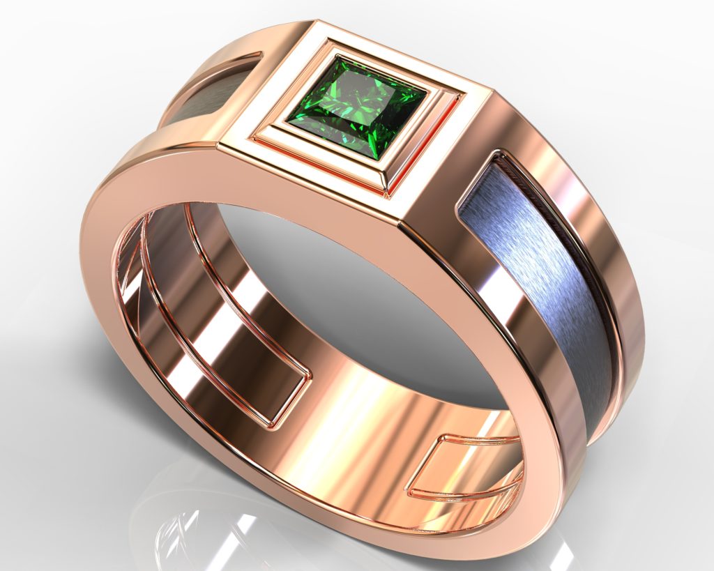 Rose Gold Degas Ring