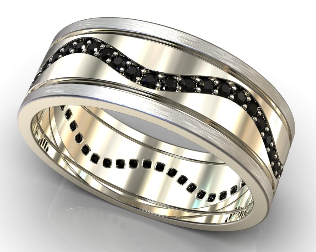White Gold Verne Ring