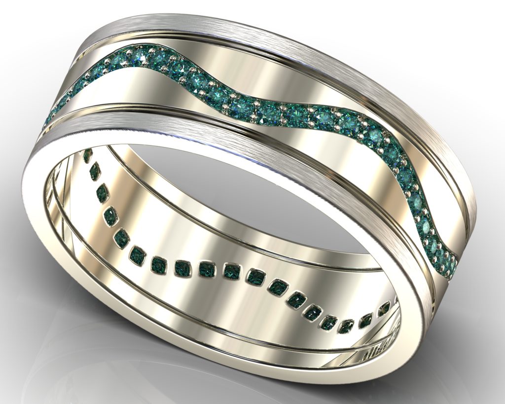 White Gold Verne Ring