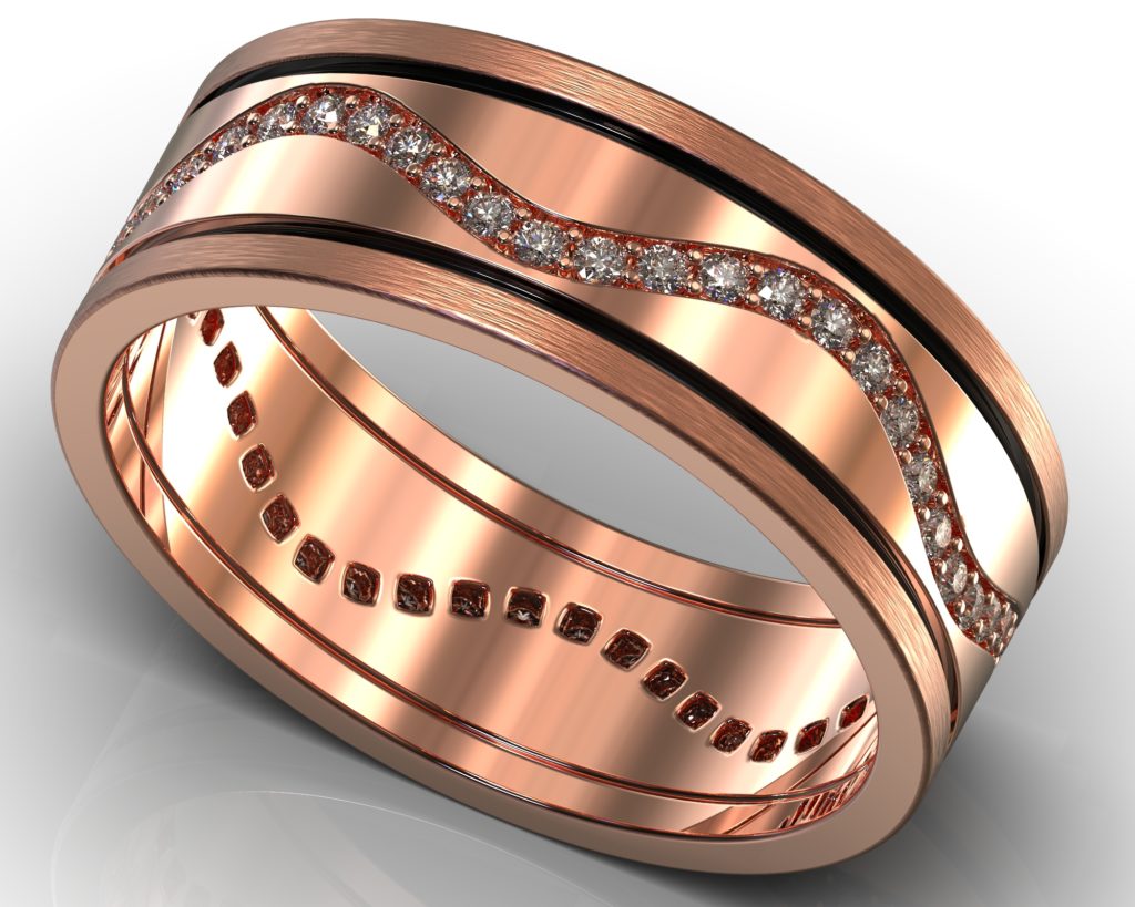 Rose Gold Verne Ring