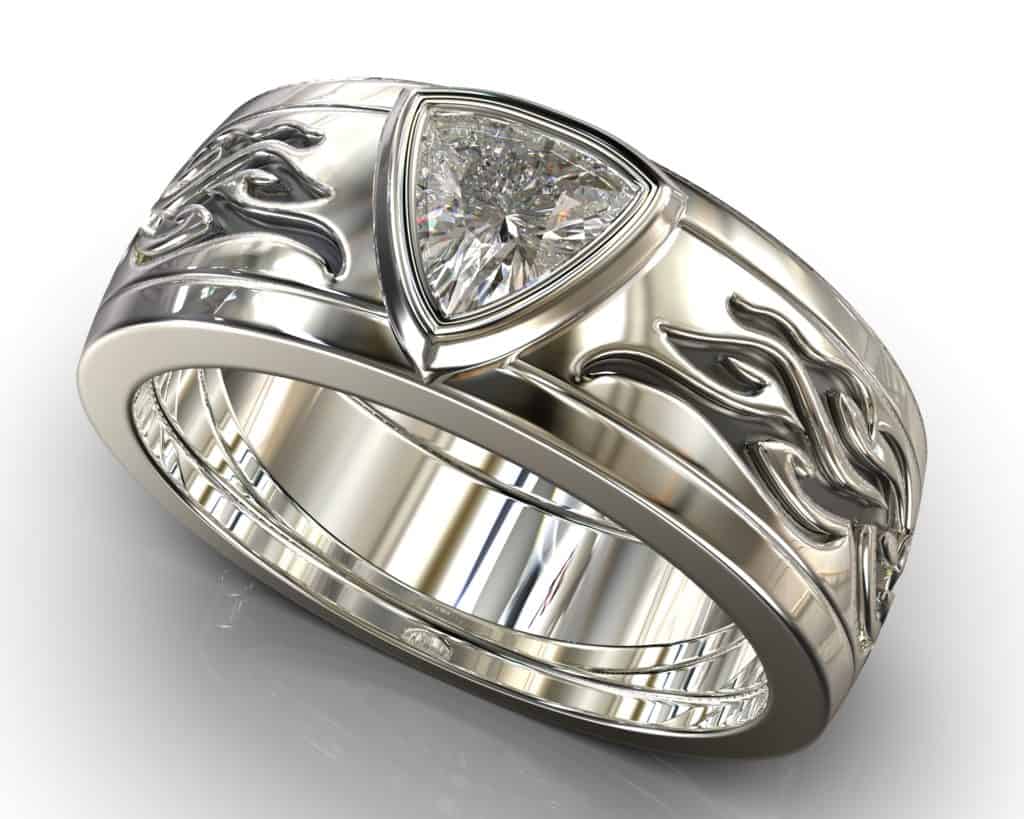 White Gold Socrates Ring