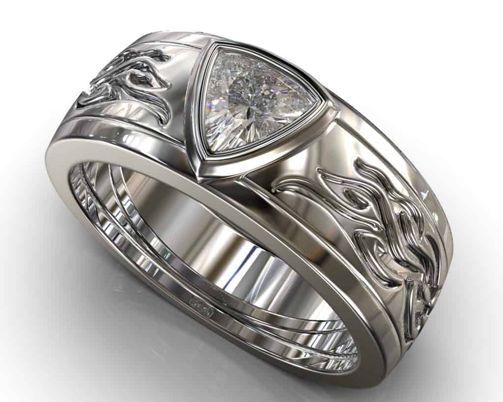 Platinum Socrates Ring