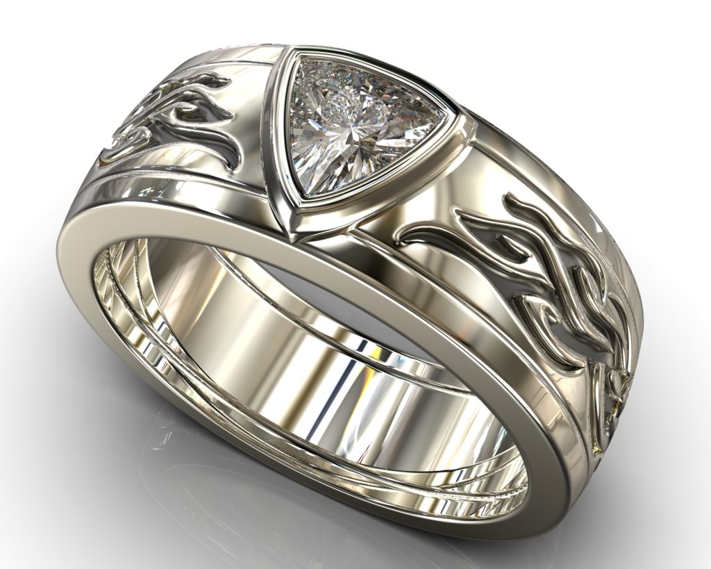 White Gold Socrates Ring