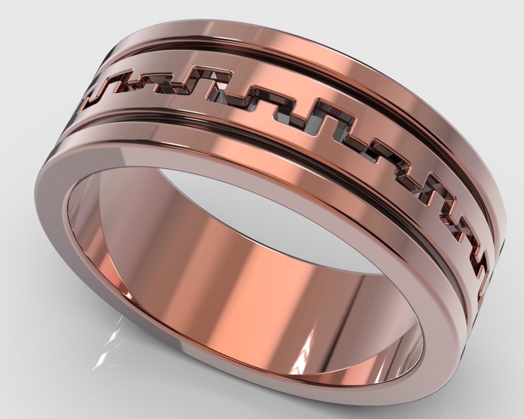 Rose Gold Bach Ring