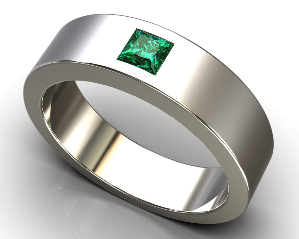 White Gold Goethe Ring