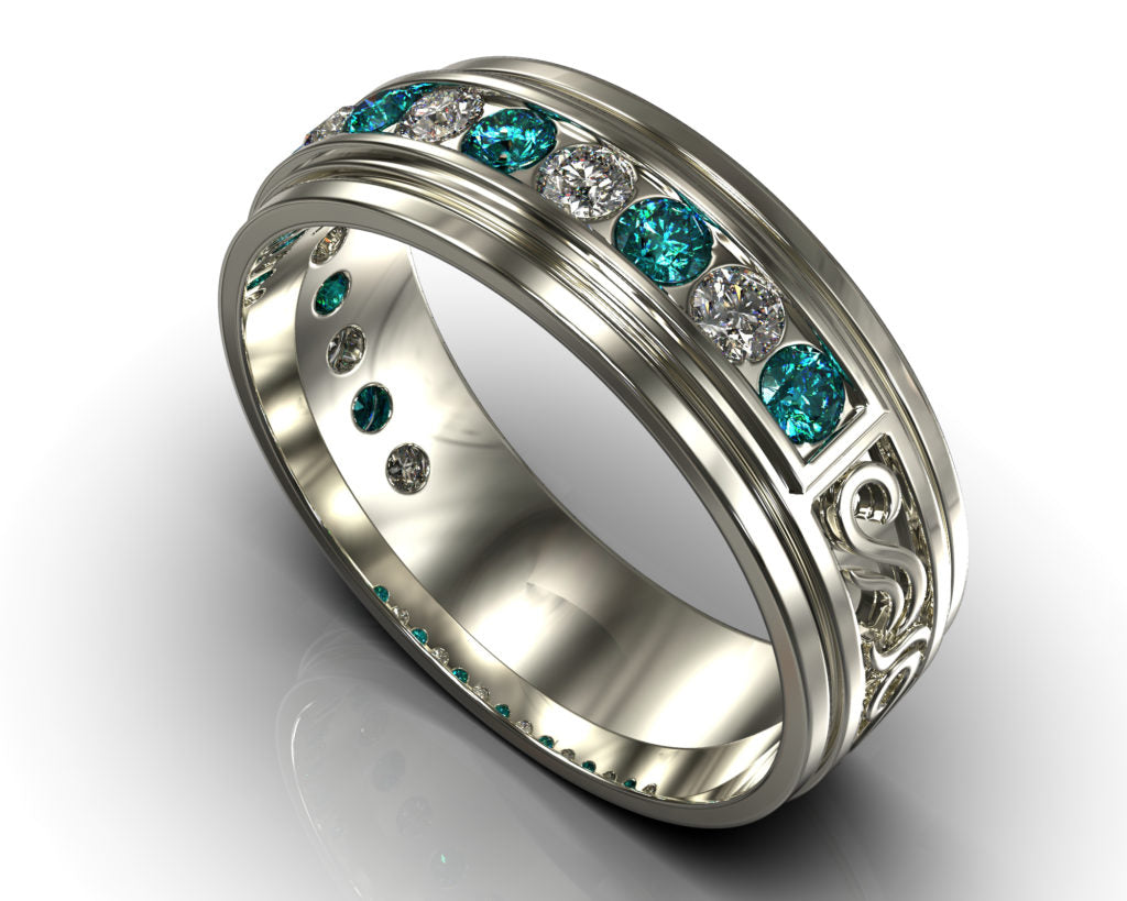White Gold Saladin Ring