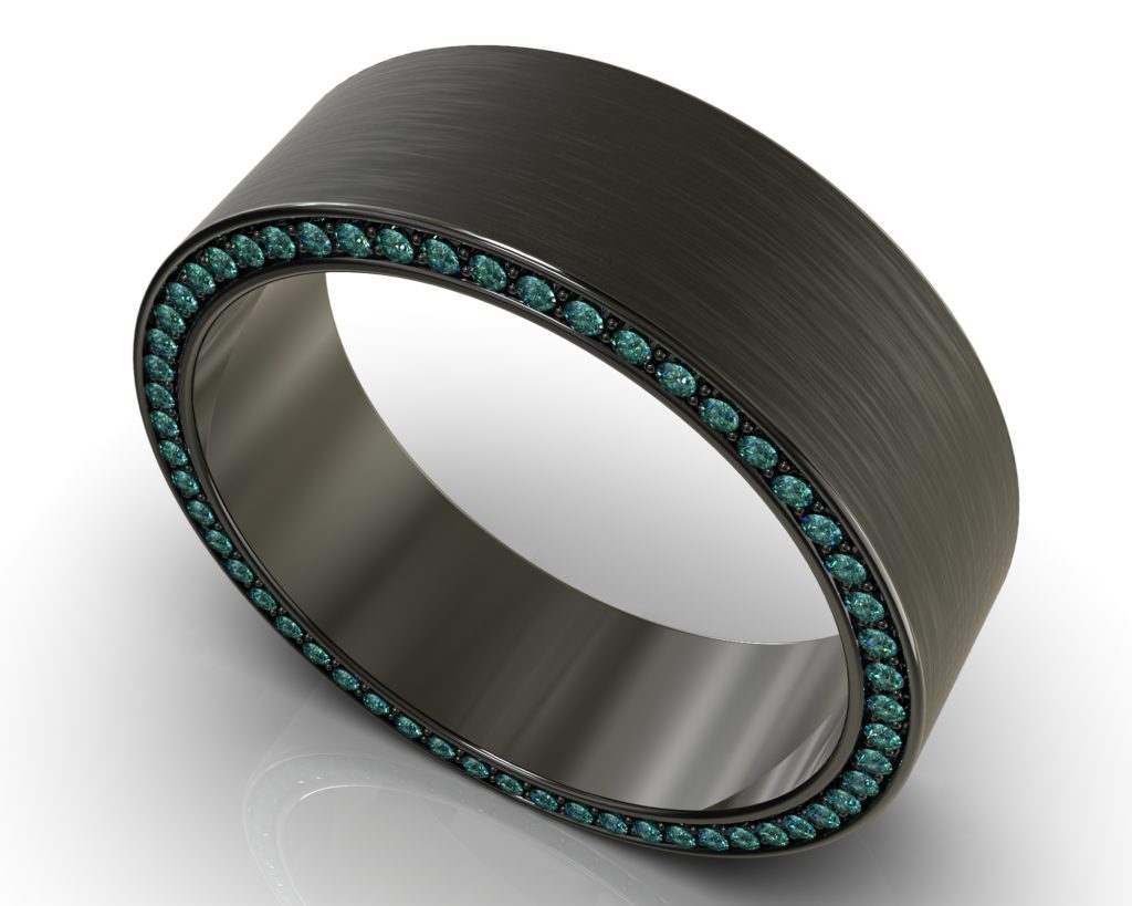Black Gold Twain Ring