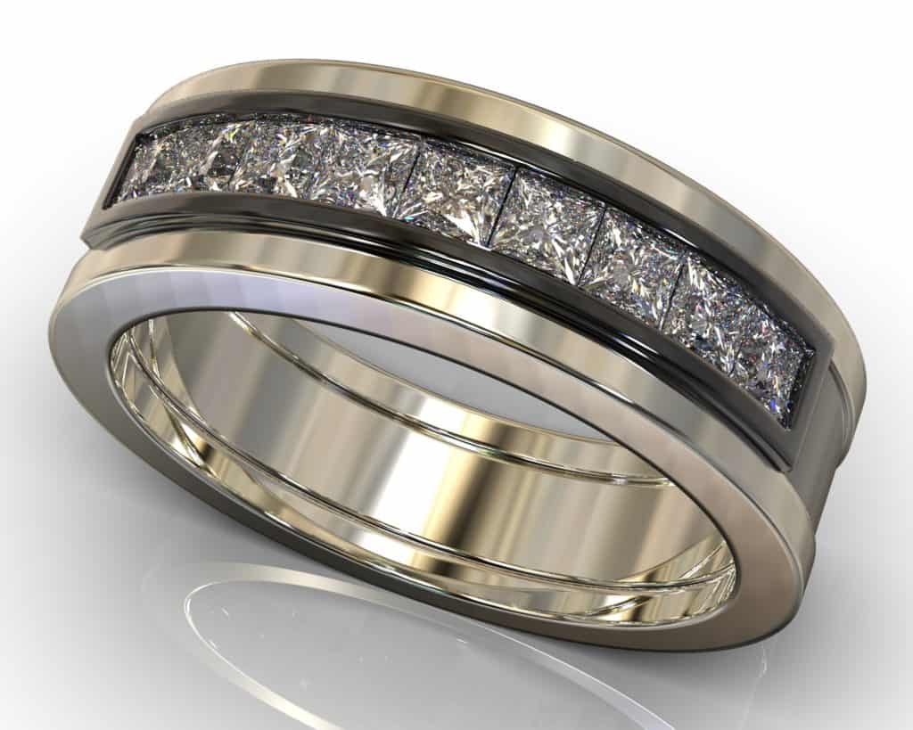 White Gold Confucius Ring