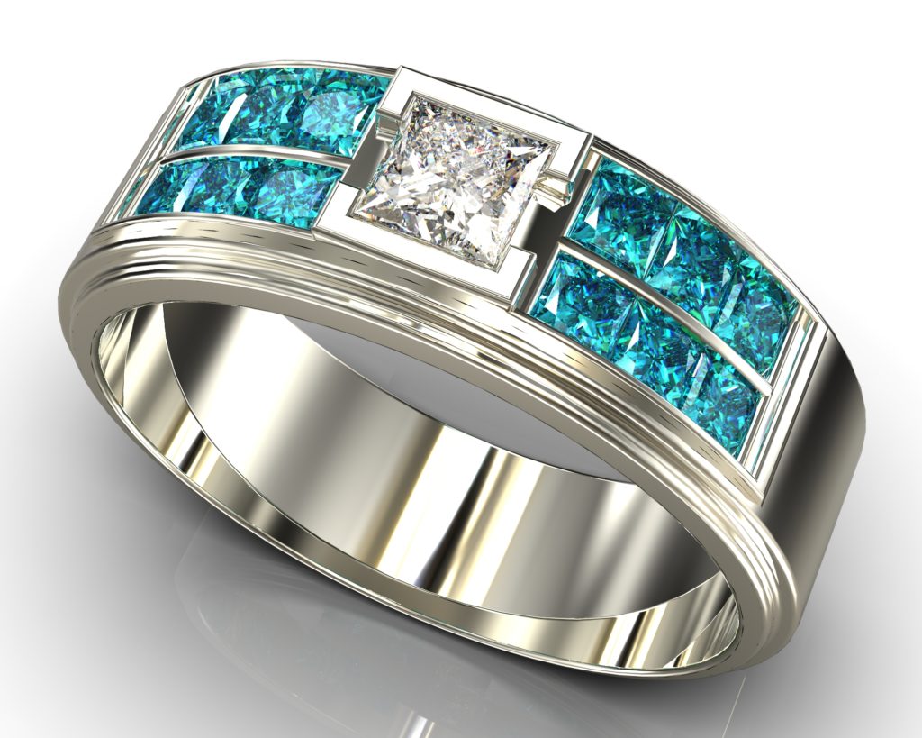 White Gold Nietzsche Ring