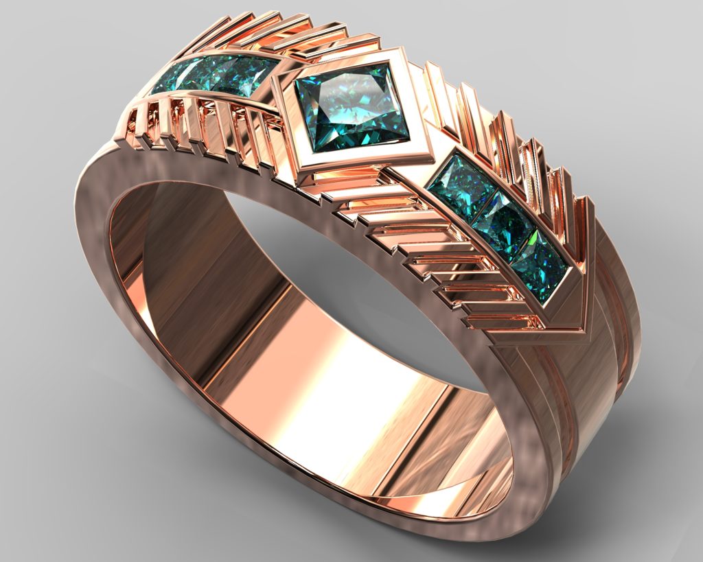 Rose Gold Waldo Ring