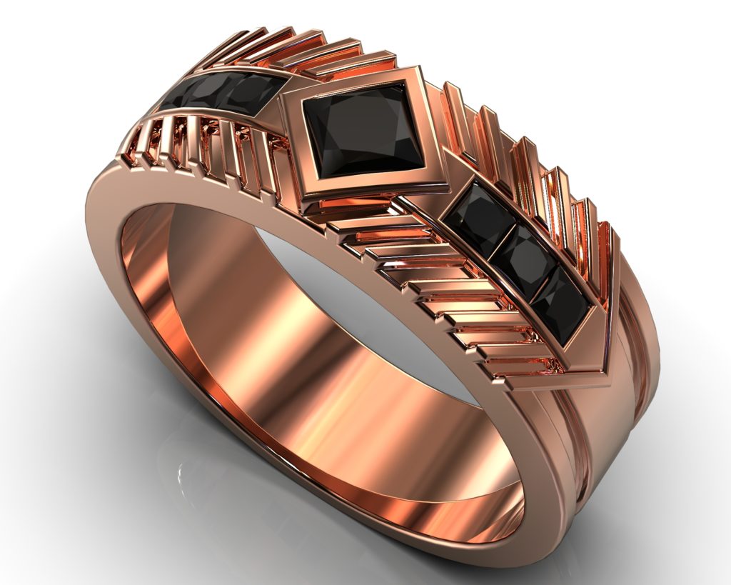 Rose Gold Waldo Ring