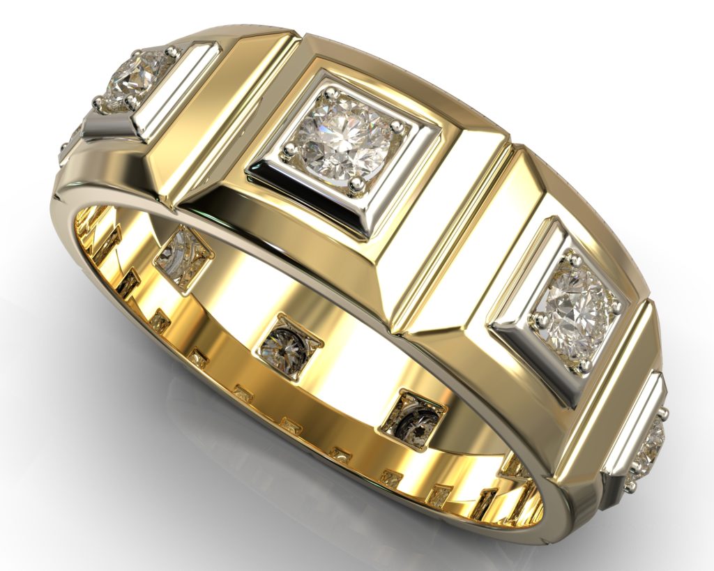 Yellow Gold Shakespeare Ring