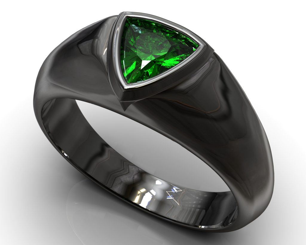 Black Gold Pushkin Ring