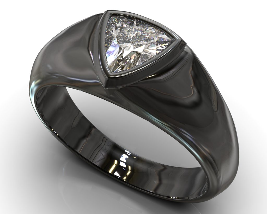 Black Gold Pushkin Ring
