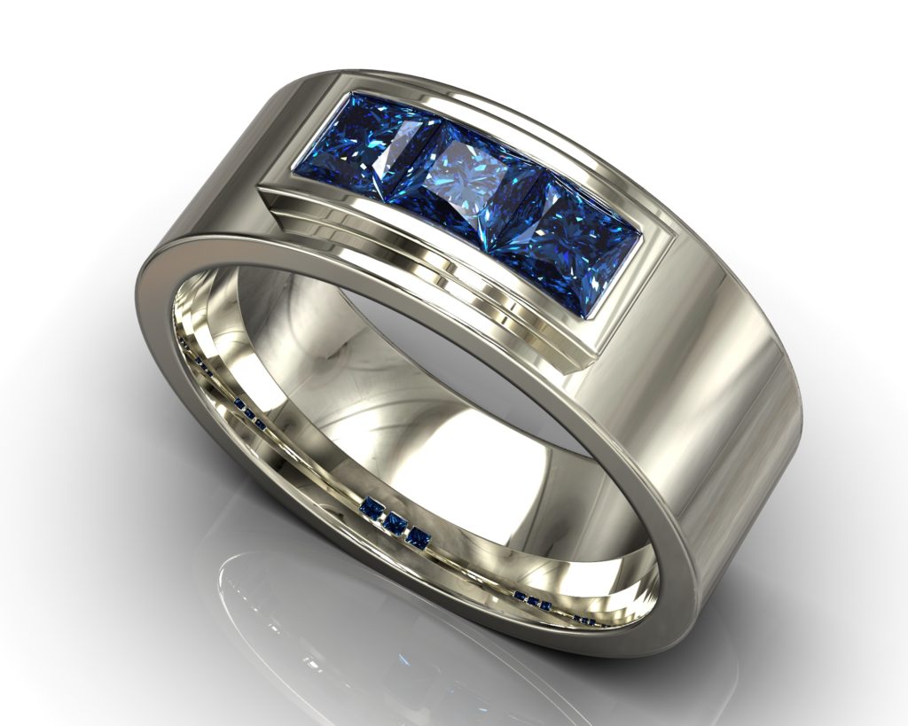 White Gold Baudelaire Ring