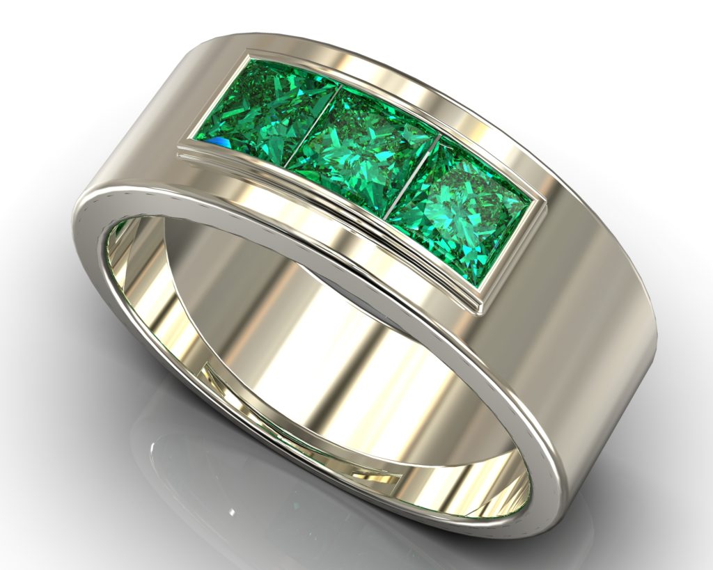 White Gold Baudelaire Ring
