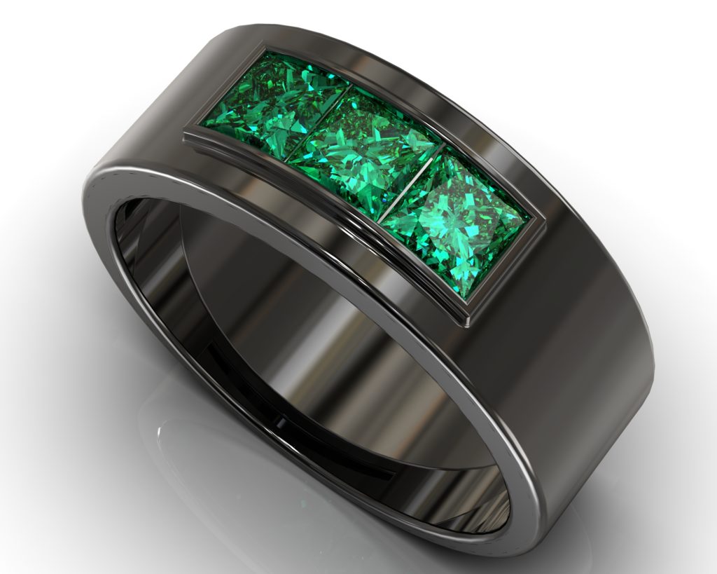 Black Gold Baudelaire Ring