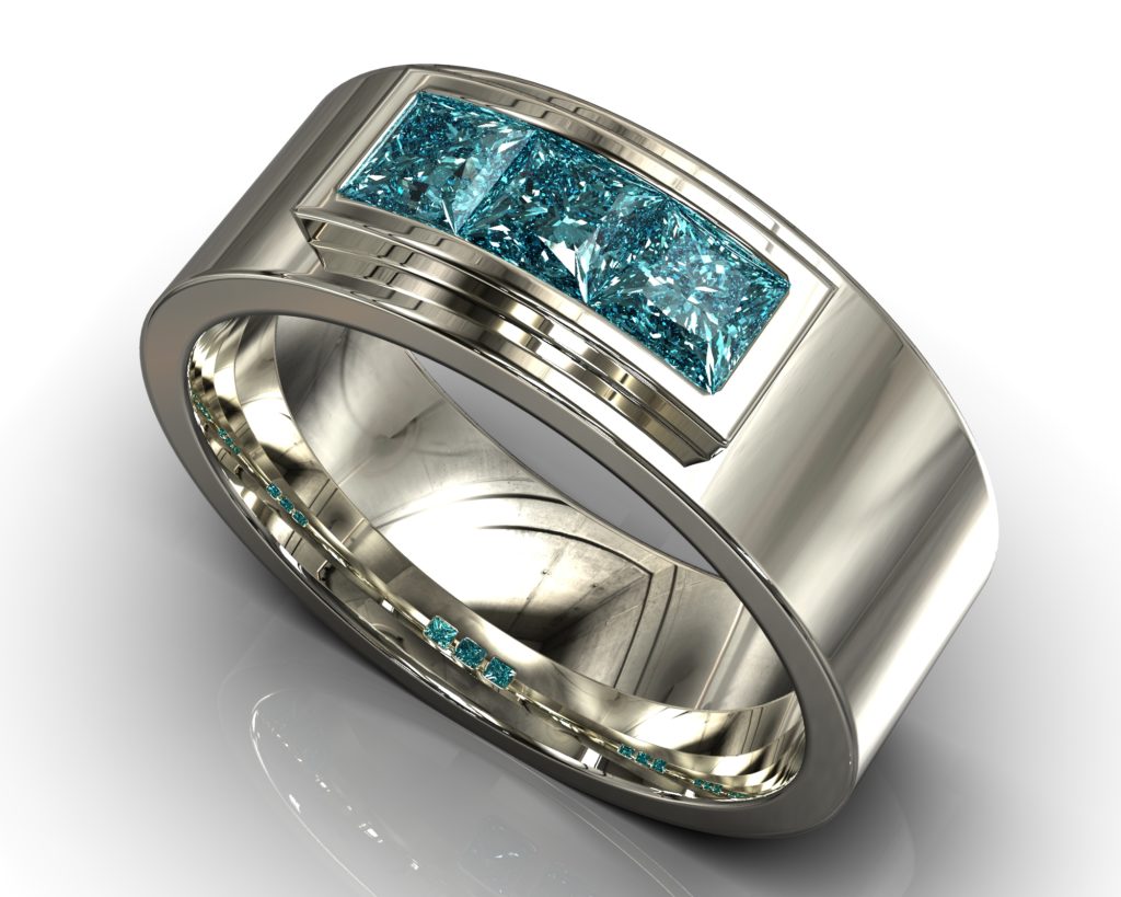 White Gold Baudelaire Ring