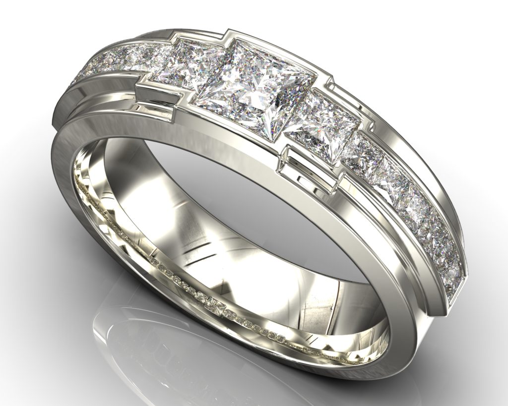 White Gold Allan Ring