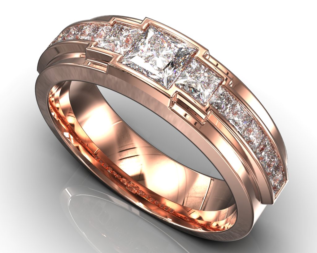 Rose Gold Allan Ring