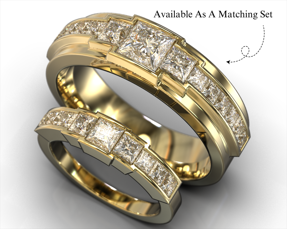 Victoria – Princess-Cut Diamond Gold Ring