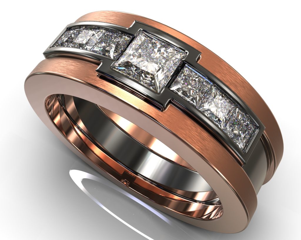 Rose Gold Charlemagne Ring