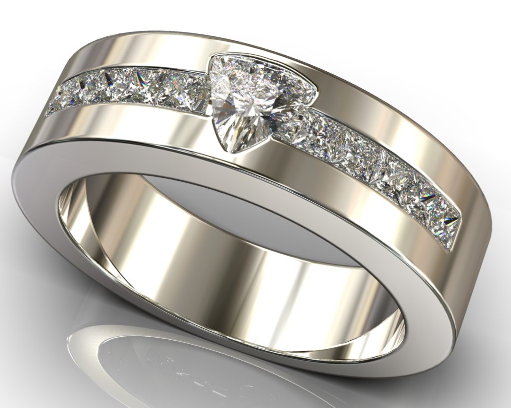 White Gold Pasteur Ring