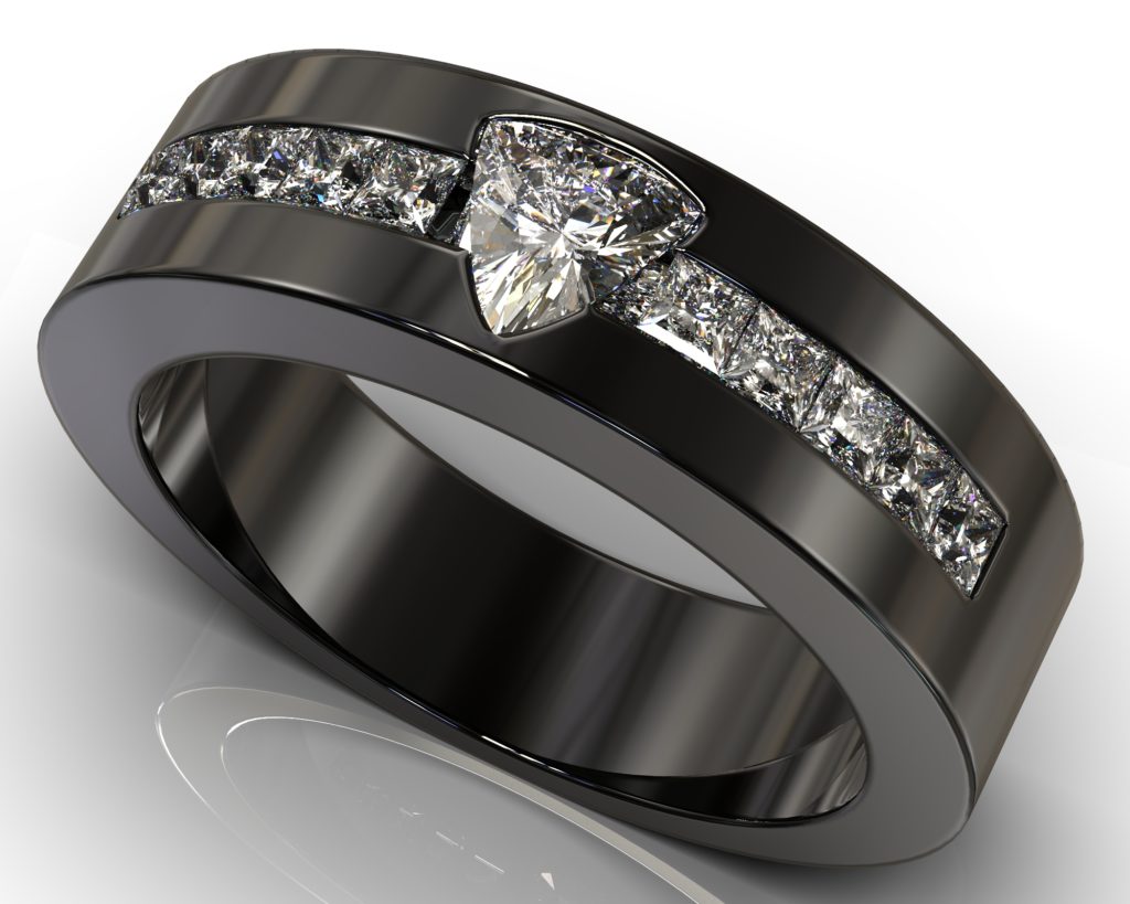 Black Gold Pasteur Ring