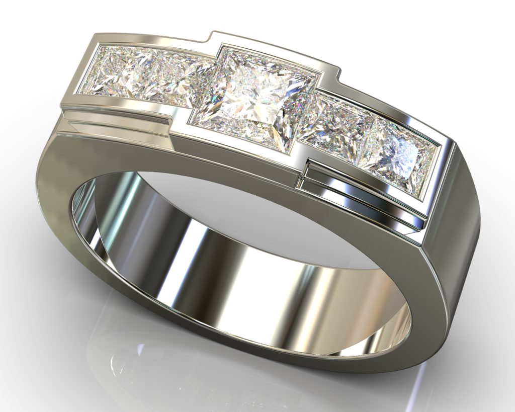 White Gold Aquinas Ring