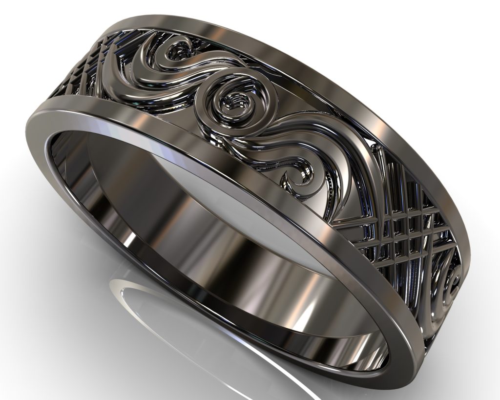 Black Gold Michelangelo Ring