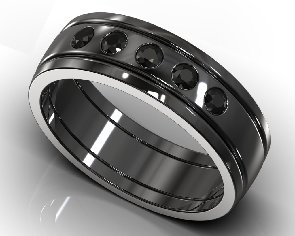 Black Gold Schubert Ring