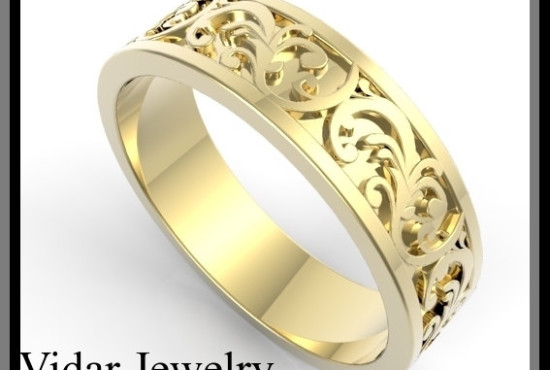 Male engagement rings gold