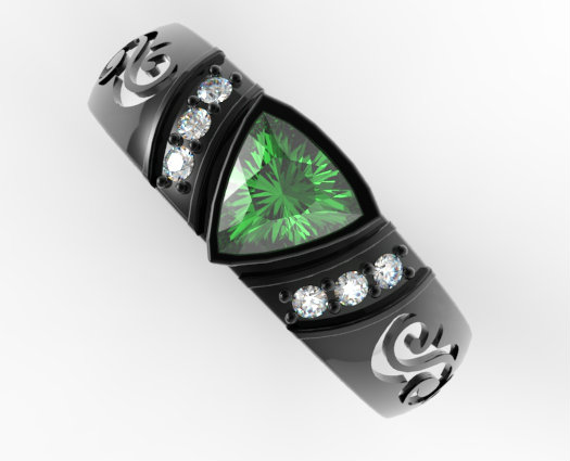 emerald wedding ring