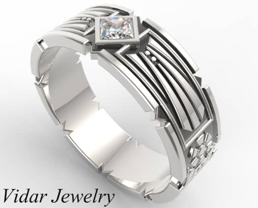Star Wars Wedding Band For Men – view 1