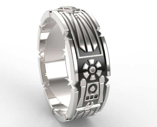 Star Wars Wedding Band For Men – view 5