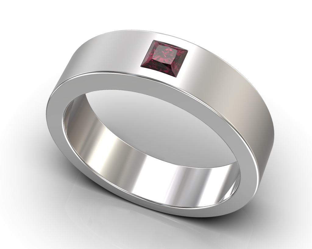 White Gold Goethe Ring