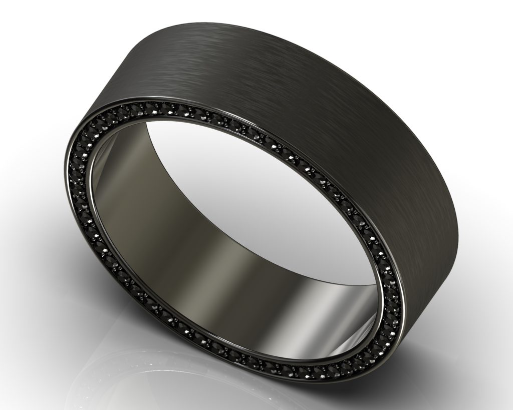 Black Gold Twain Ring