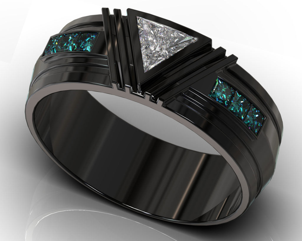 Black Gold Hawthorne Ring