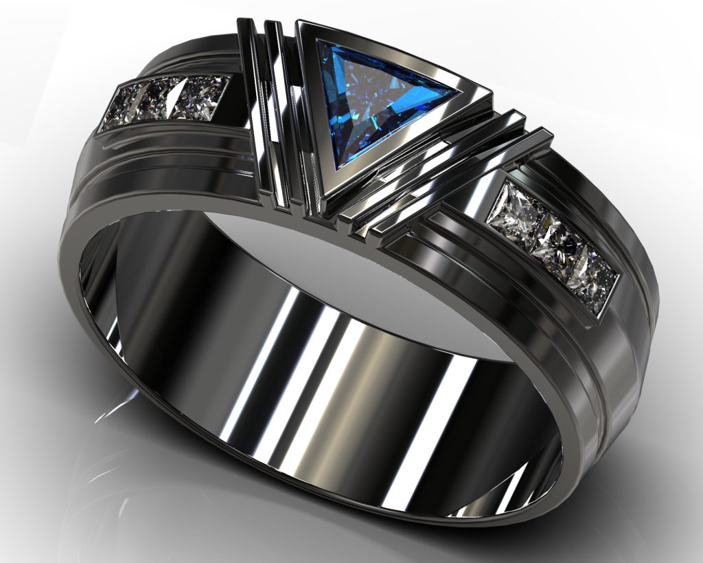 Black Gold Hawthorne Ring
