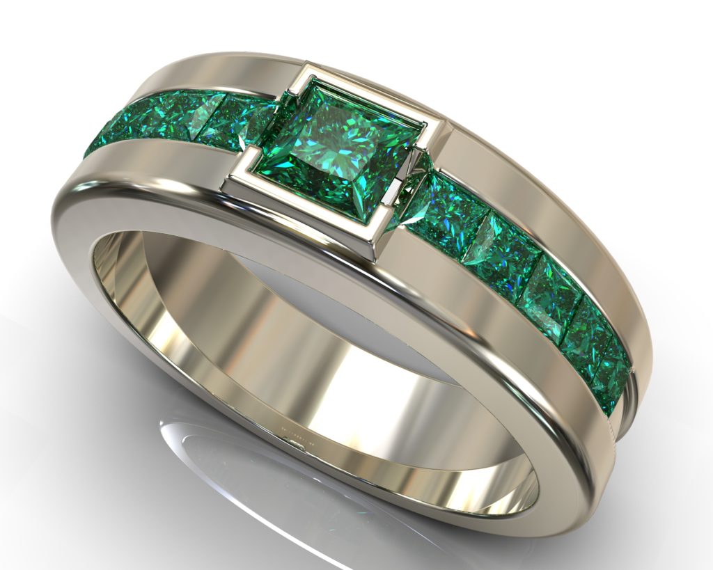 White Gold Lincoln Ring