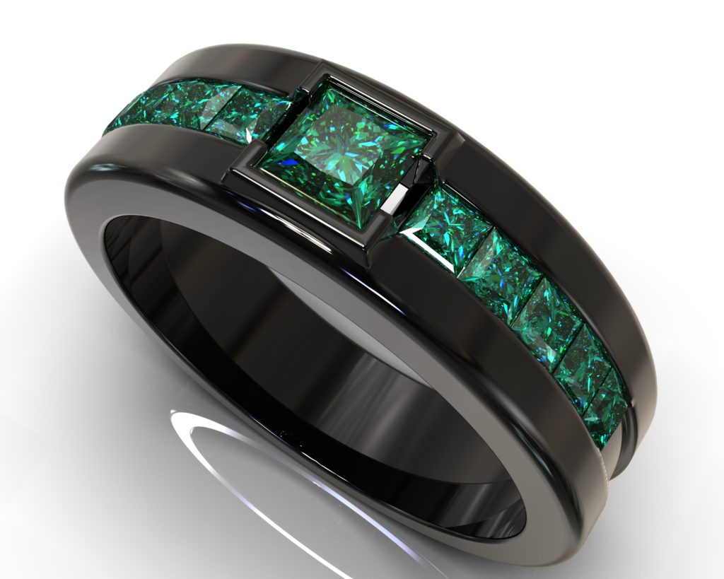 Black Gold Lincoln Ring