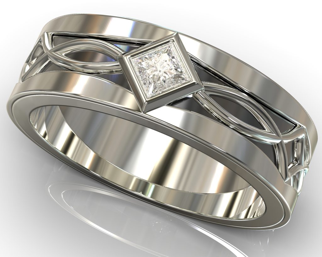 White Gold Faraday Ring